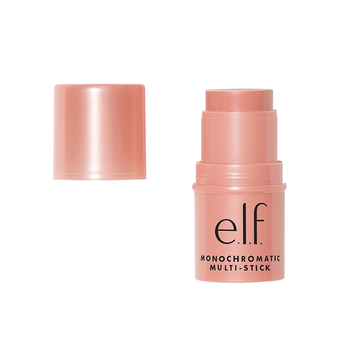 e.l.f. Monochromatic Multi Stick, Luxuriously Creamy &amp; Blendable Color, For Eyes, Lips &amp; Cheeks, Glistening Peach, 0.155 Oz (4.4g)