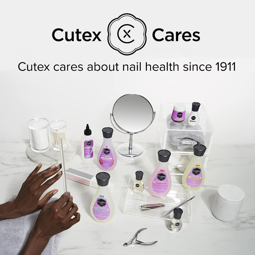 Cutex Gel Nail Polish Remover, Ultra-Powerful &amp; Removes Glitter and Dark Colored Paints, Tropical Breeze Scent, 15.2 Fl Oz