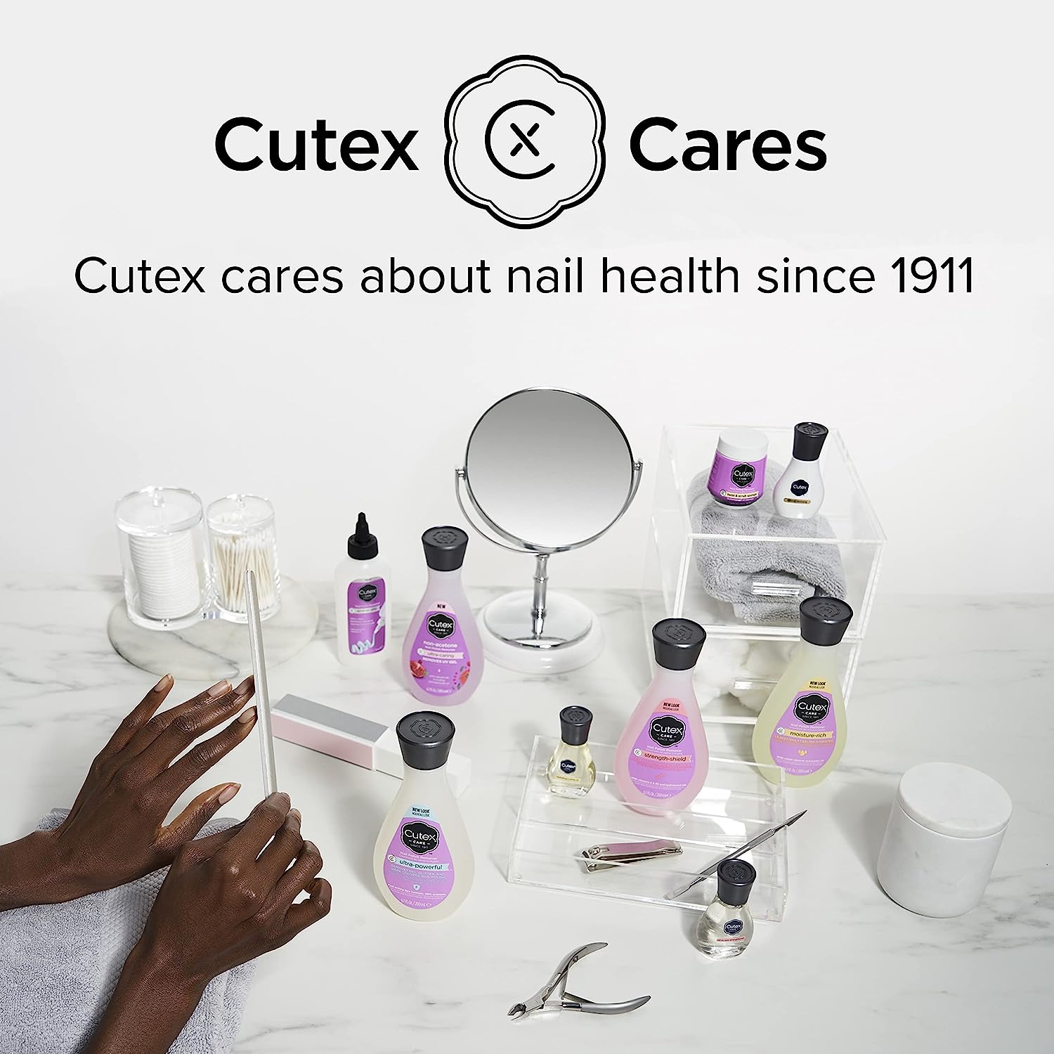 Gel Nail Polish Remover by Cutex, Ultra-Powerful &amp; Removes Glitter and Dark Colored Paints, Paraben Free, 6.76 Fl Oz