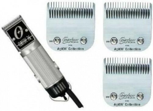Silver Oster Classic 76 Hair Clipper With 3-Blades #000 + #1 + #18 skiptooth