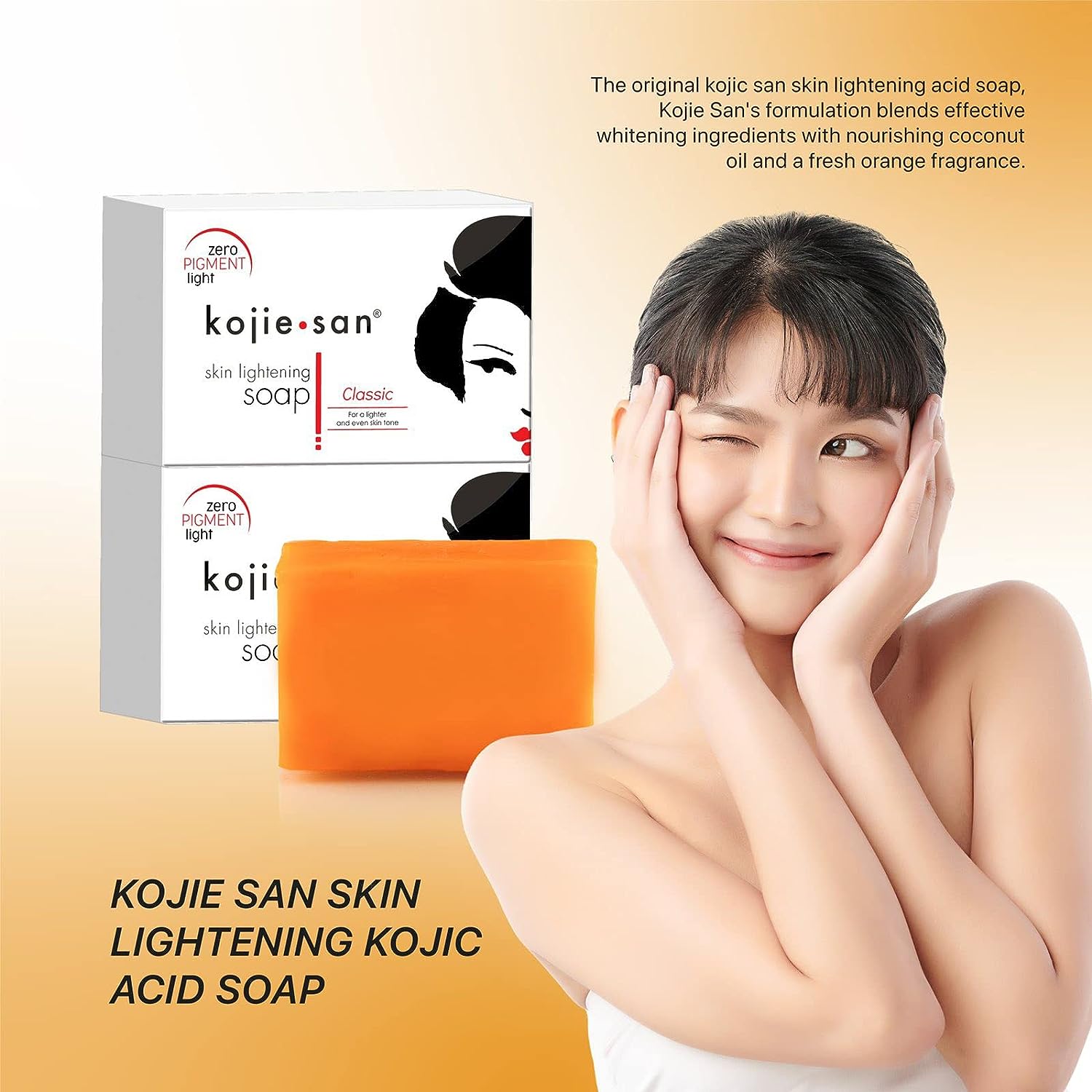 KOJIE SAN FACE &amp; BODY SOAP - 5 Pack of Kojie San Skin Lightening Kojic Acid Soap (2 Bars per pack) 65g - SUPER SAVINGS