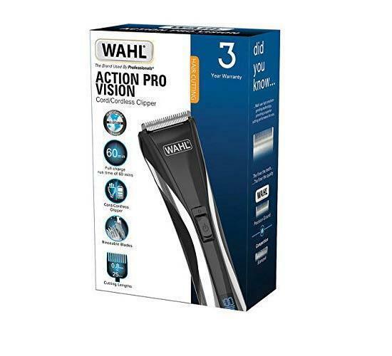 Wahl 9697-217 Action Pro Vision LCD Rechargeable Hair Trimmer