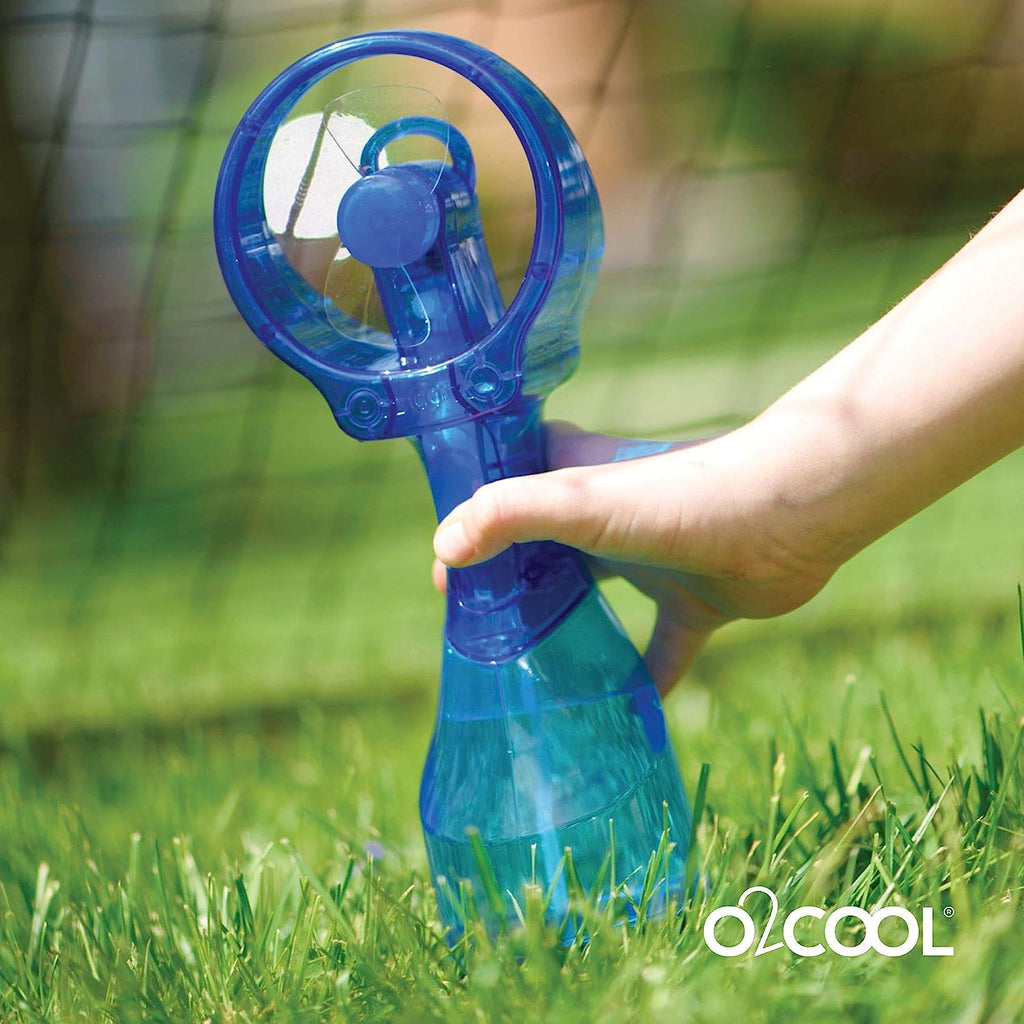 O2COOL Deluxe Handheld Battery Powered Water Misting Fan (Raspberry)