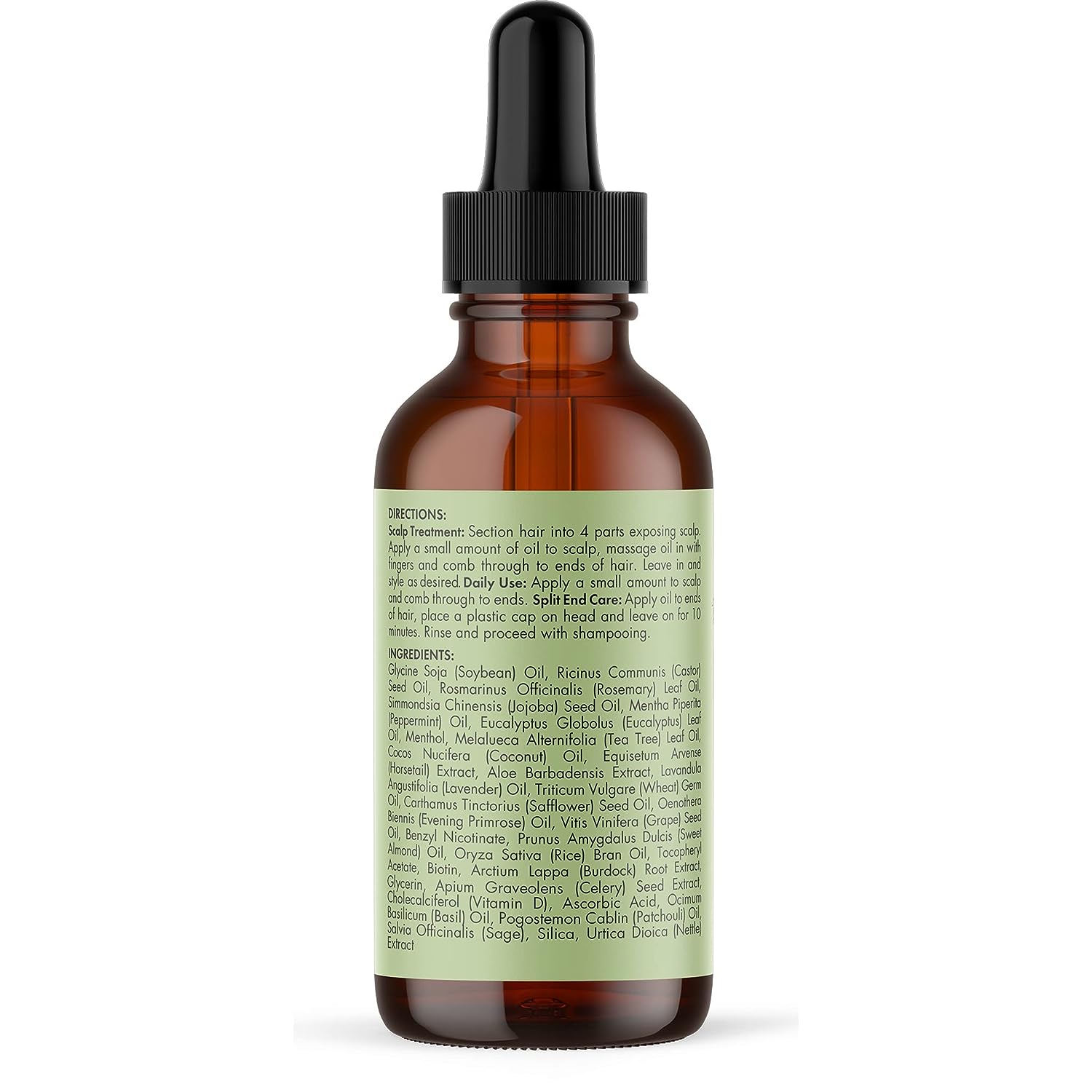 Mielle Organics Rosemary Mint Scalp &amp; Hair Strengthening Oil With Biotin &amp; Essential Oils, Nourishing Treatment for Split Ends and Dry Scalp for All Hair Types, 2-Fluid Ounces