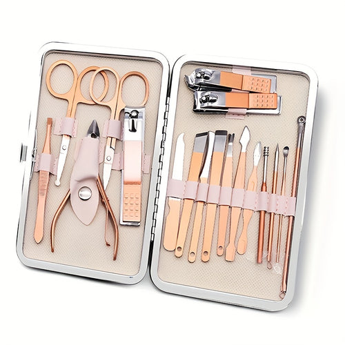 7/10/12/15/18 In 1 Professional  Steel Nail Clipper Pedicure&amp; Manicure Set -  All Purpose Set For Nails Daily And Salon !