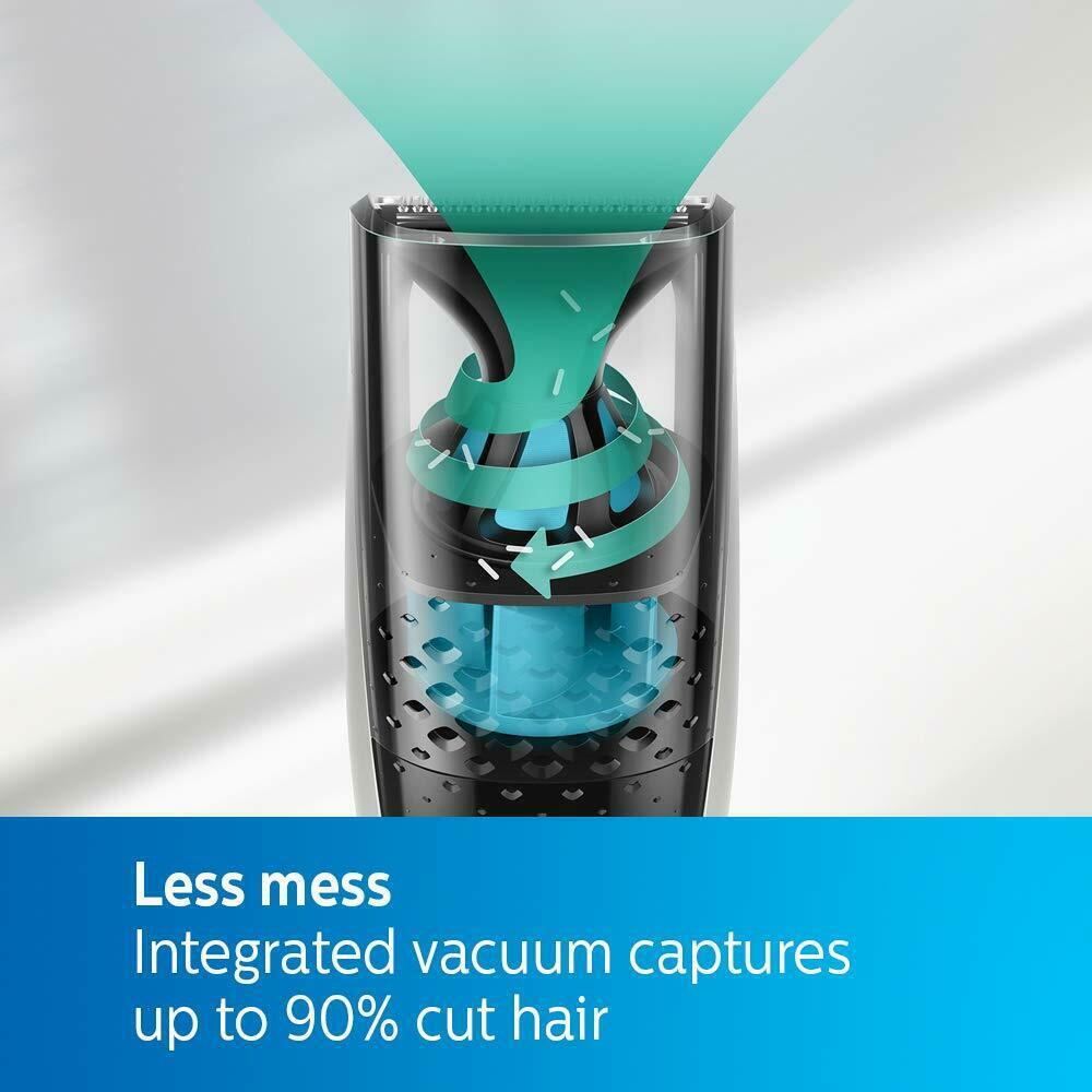 Men's Vacuum Beard Trimmer Cordless and Corded Philips BT7206/15 Smart Trimmer
