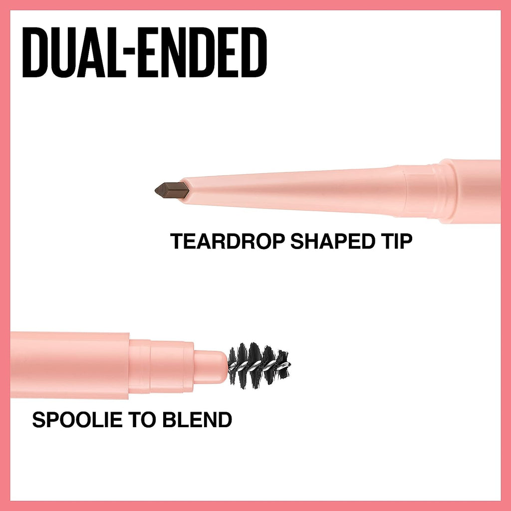 Maybelline New York Total Temptation Eyebrow Definer Pencil, Deep Brown, 1 Count