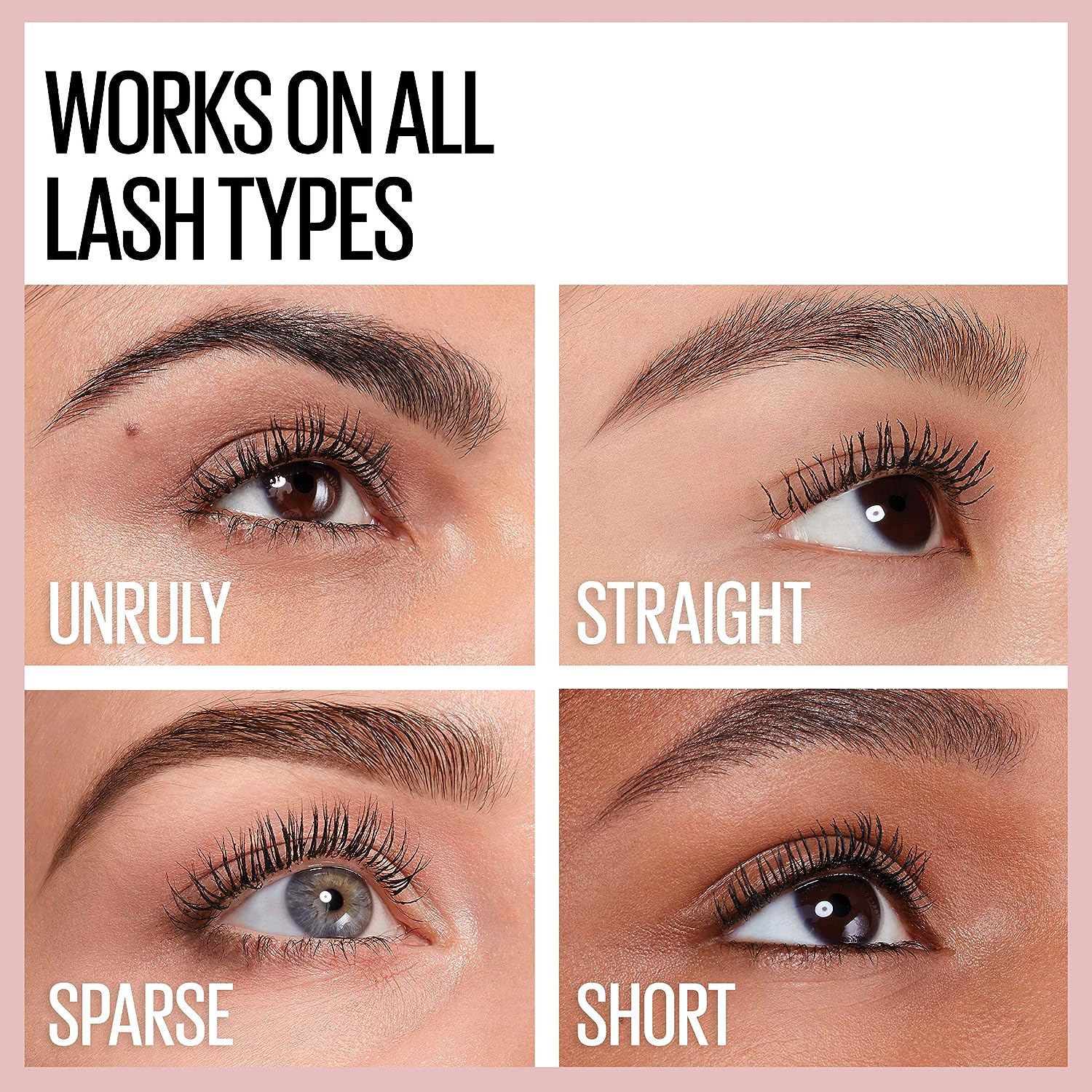 Maybelline New York Lash Sensational Waterproof Mascara, Lengthening and Volumizing for a Full Fan Effect,Very Black, 1 Count