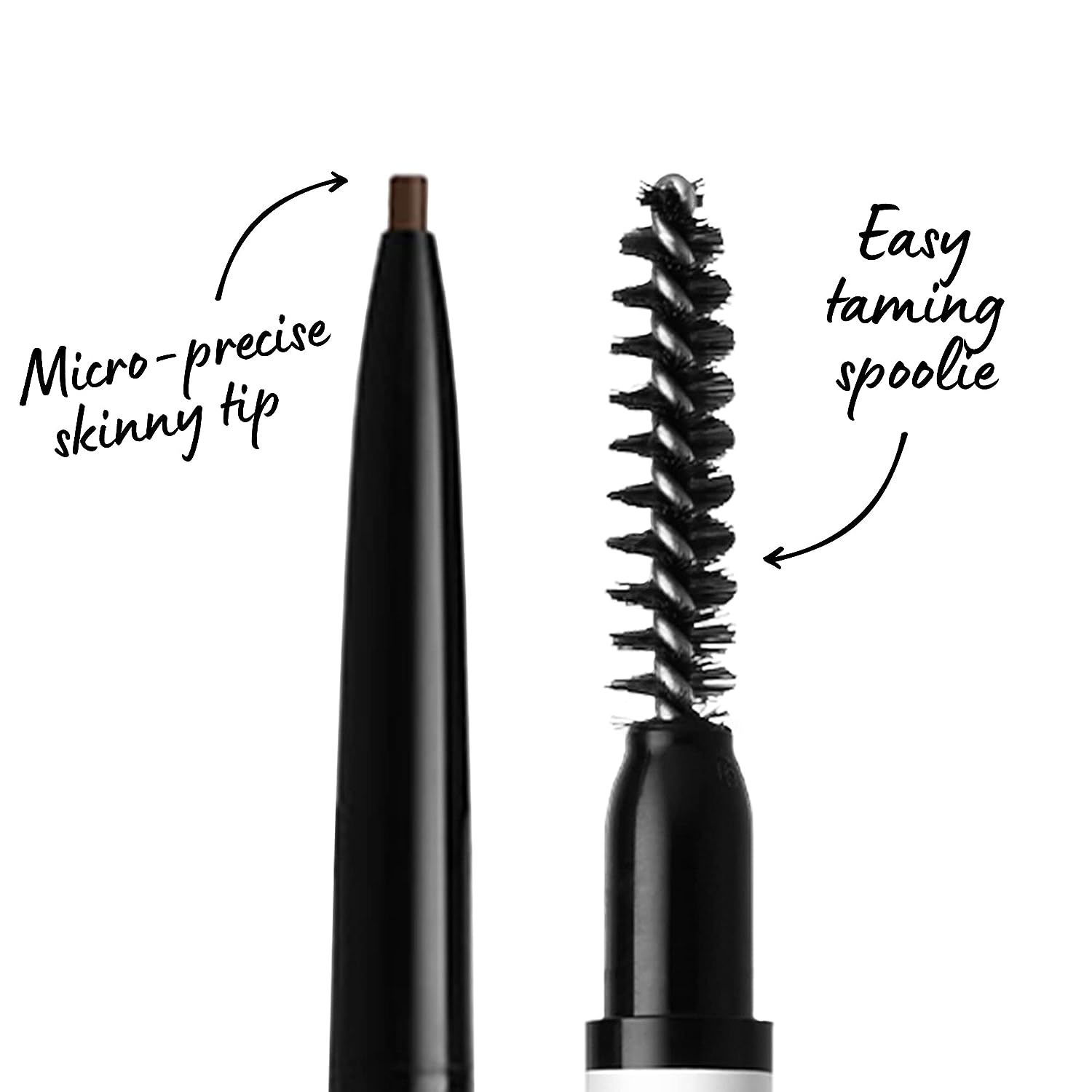 NYX PROFESSIONAL MAKEUP Epic Ink Liner, Waterproof Liquid Eyeliner - Black, Vegan Formula &amp; Micro Brow Pencil, Eyebrow Pencil - Espresso