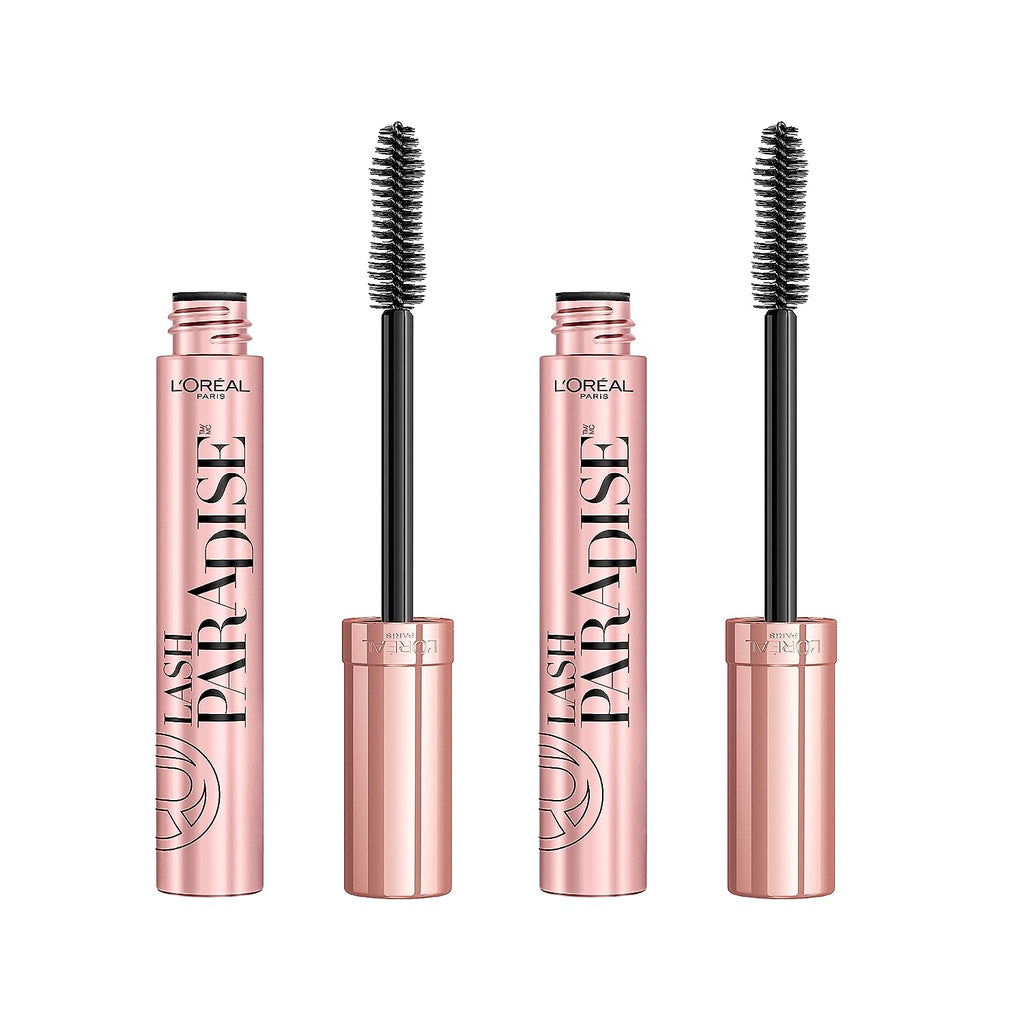 L'Oreal Paris Voluminous Makeup Lash Paradise Mascara, Black, 0.25 Fl Oz (Pack of 2) Packaging May Vary