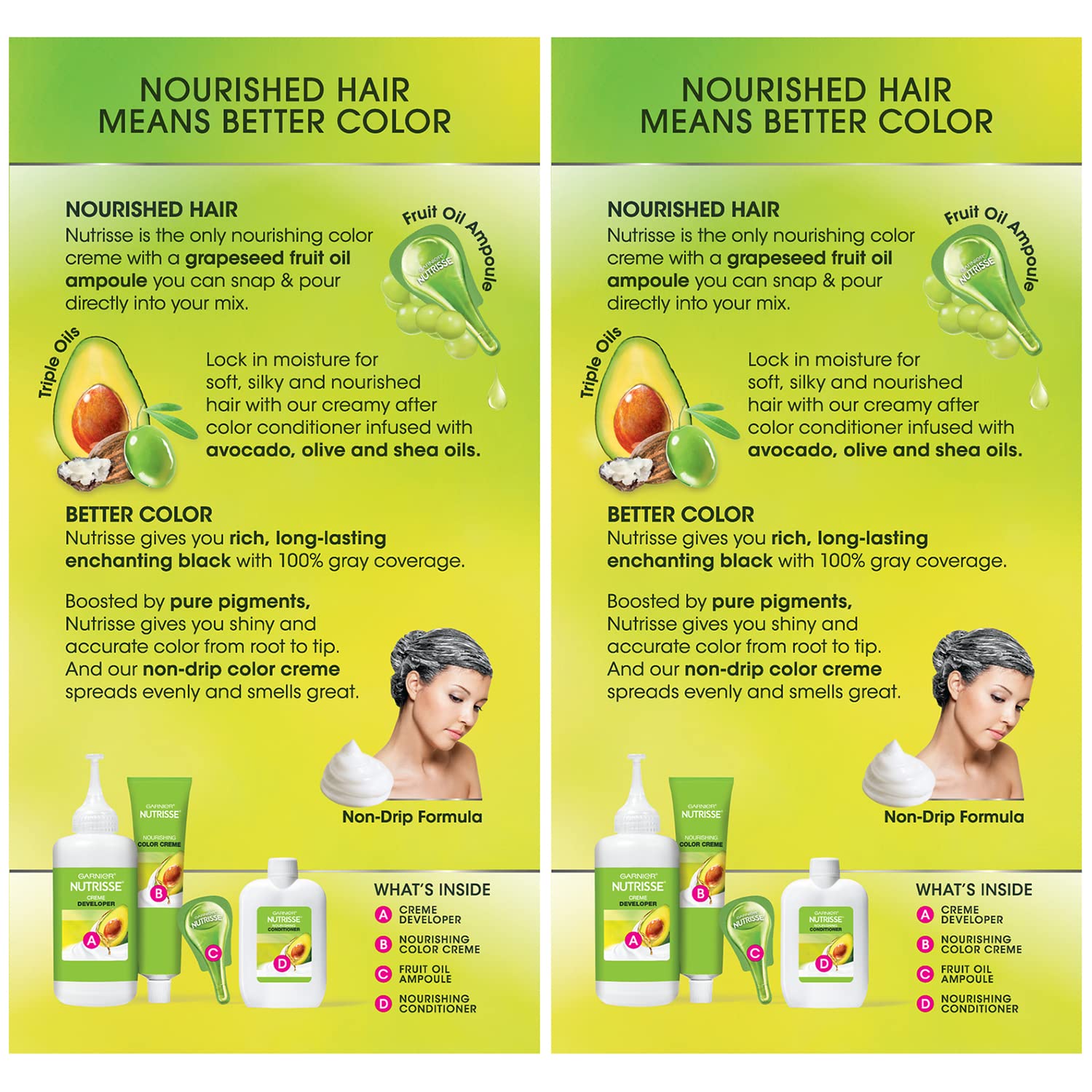 Garnier Hair Color Nutrisse Nourishing Creme, 111 Extra-Light Ash Blonde (White Chocolate) Permanent Hair Dye, 2 Count (Packaging May Vary)