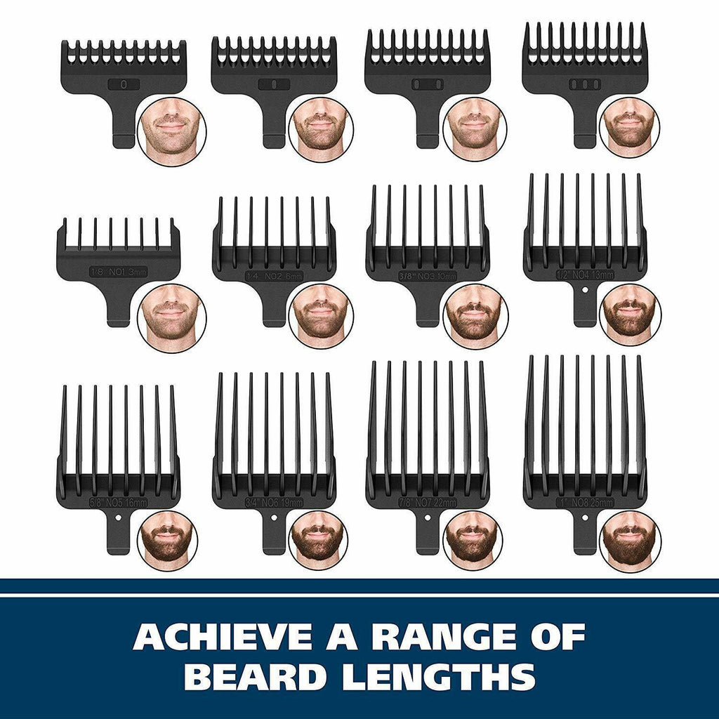 Wahl Hair Clipper Set Rechargeable Beard Trimmer Kit For Men Family Black