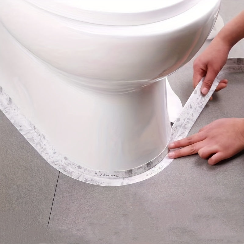 1roll Waterproof Mildew-proof Toilet Caulk Strip, Self-Adhesive Sealing Tape For Kitchen Bathroom, Bathroom Waterproof Tape To Avoid Wet, Kitchen Sink Beautiful Seam Stickers