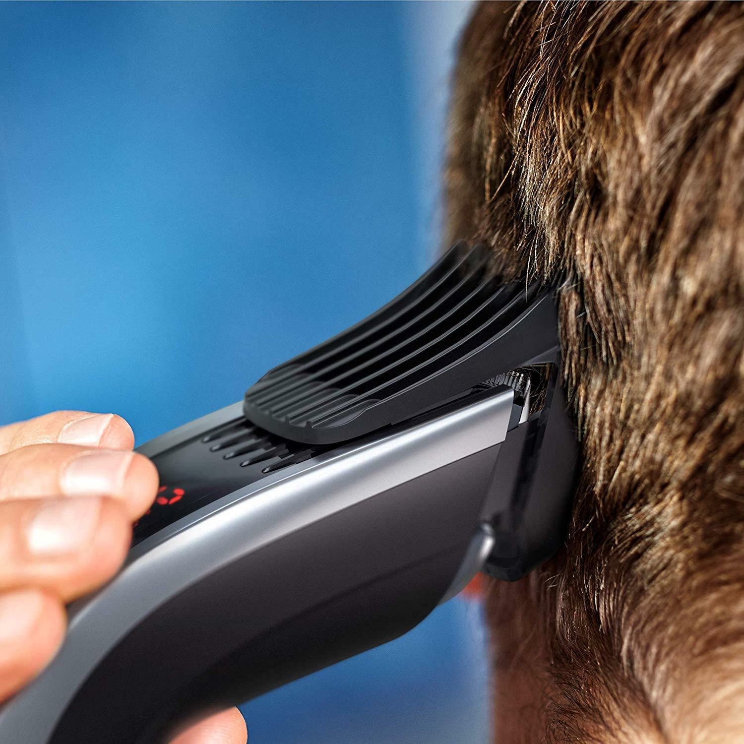 Philips HC7460/15 - Hair Clippers With Blades Steel Stainless, 3 Combs