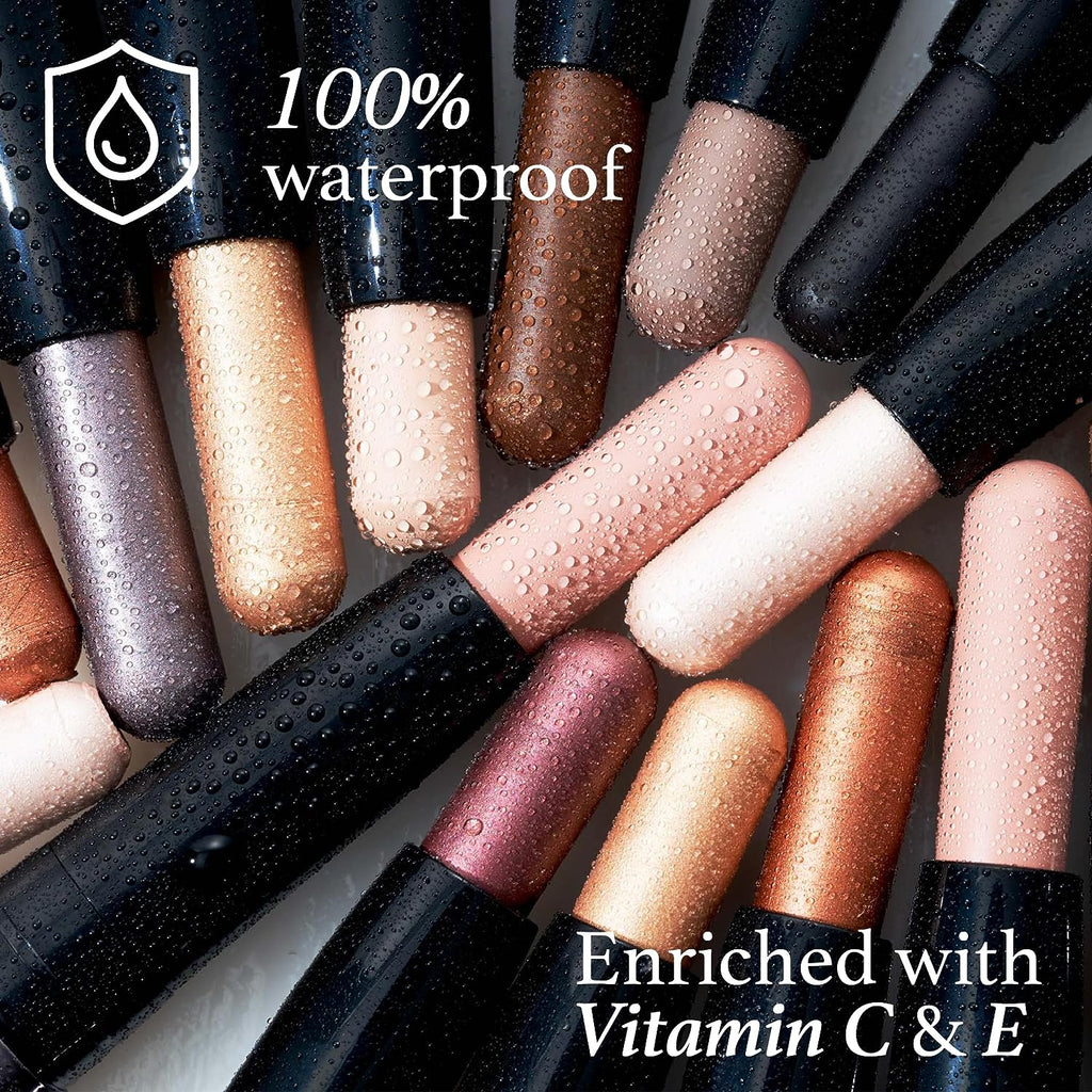 Julep Eyeshadow 101 Crème to Powder Waterproof Eyeshadow Stick, Silver Moonlight Metallic