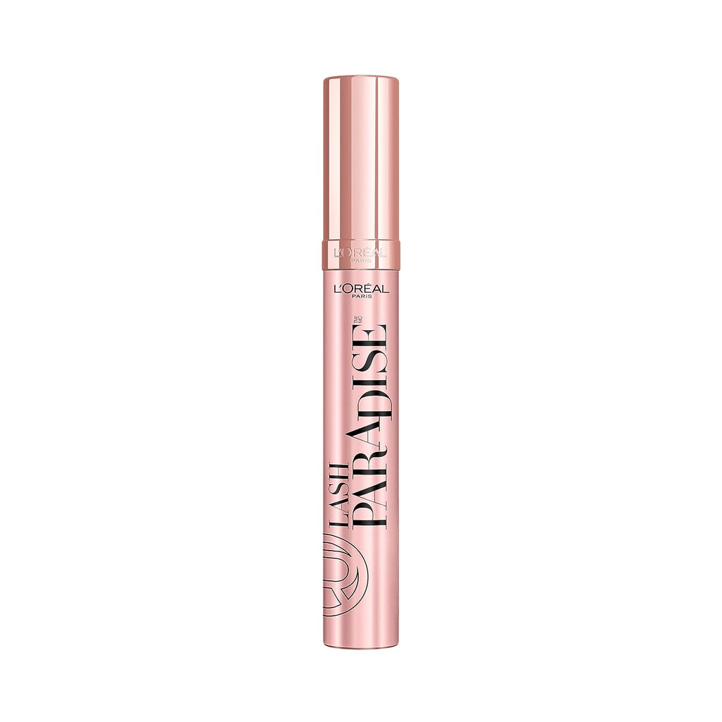 L'Oreal Paris Voluminous Makeup Lash Paradise Mascara, Voluptuous Volume, Intense Length, Feathery Soft Full Lashes, No Flaking, No Smudging, No Clumping, Blackest Black, 1 Count, Packaging May Vary