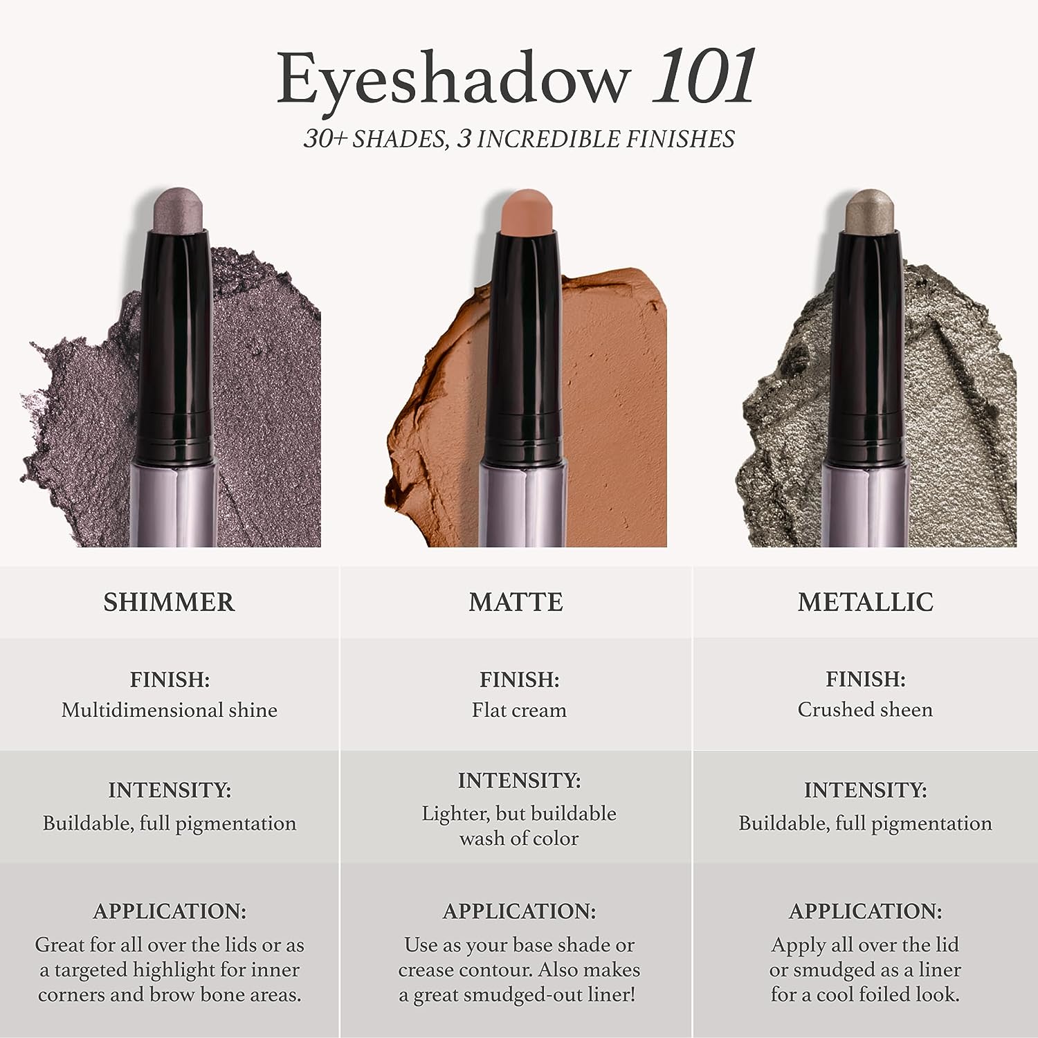 Julep Eyeshadow 101 Crème to Powder Waterproof Eyeshadow Stick, Galaxy Grey Metallic