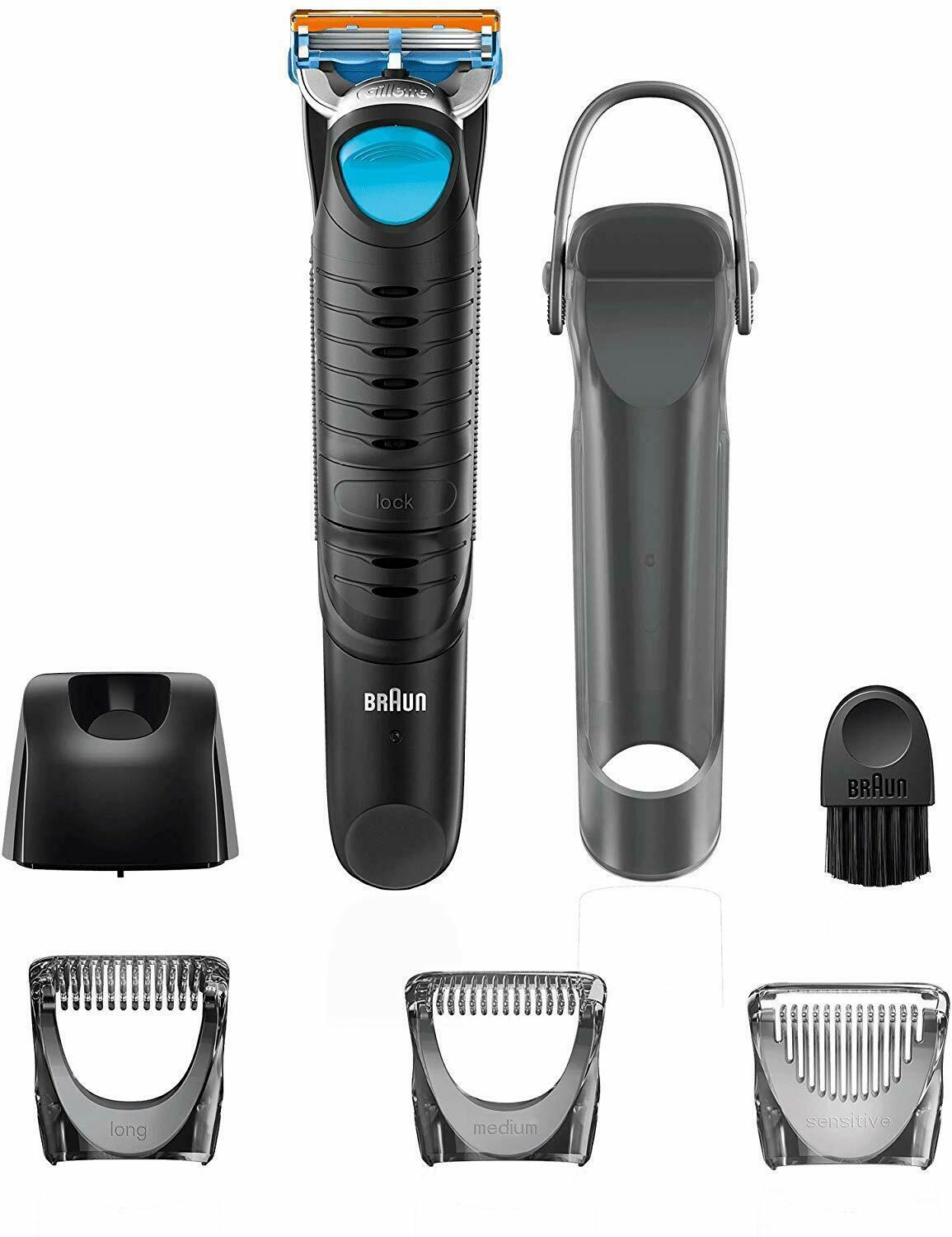 Branded Braun BG5010 Wet/Dry Body Groomer for Men (Black) Postage
