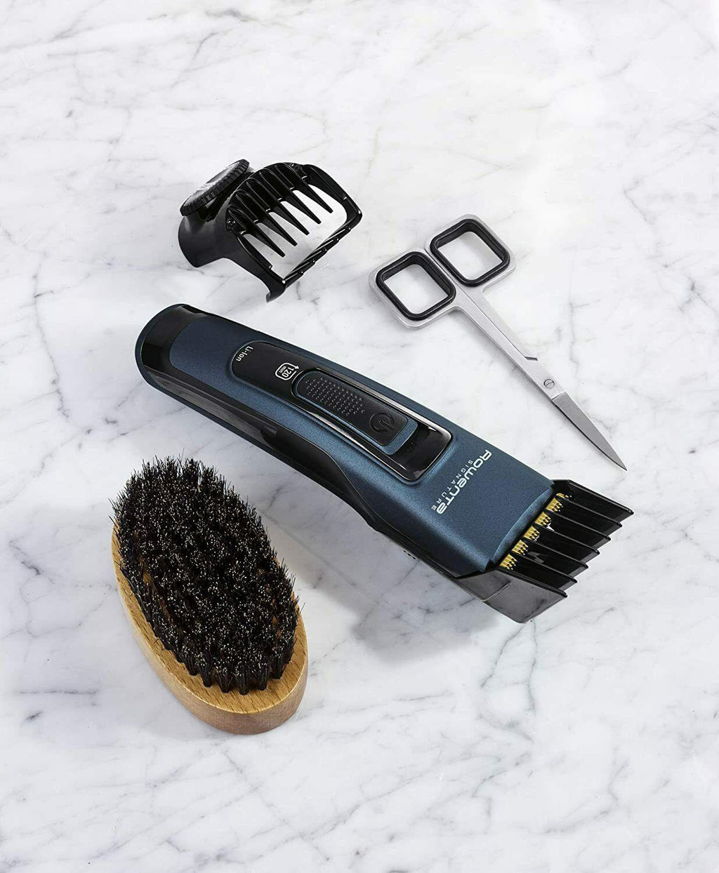 Rowenta Kit Care Beard Signature TN4500 Trimmer And Barber Titanium 120 Min