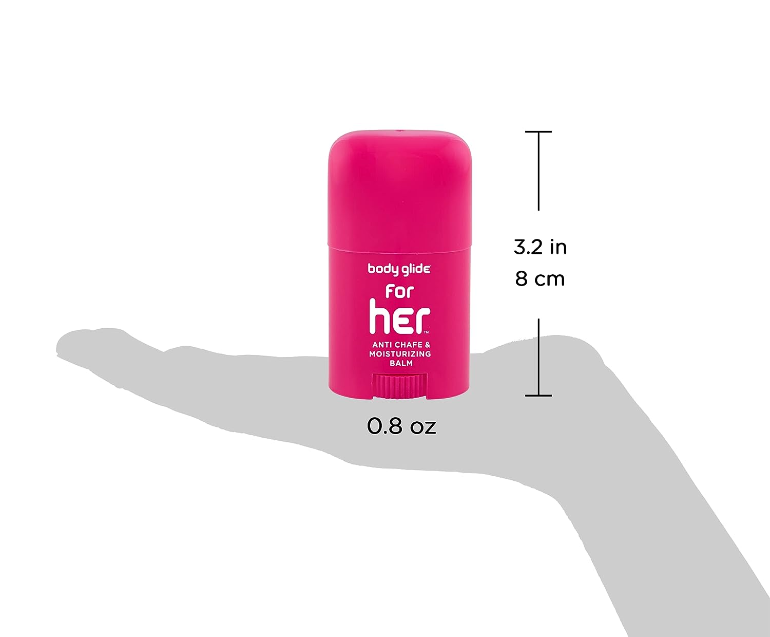 BodyGlide For Her Anti Chafe Balm: anti chafing stick with added emollients: 0.8oz &amp; Outdoor Anti Chafe Balm. Fragrance free anti chafing stick trusted in basic training
