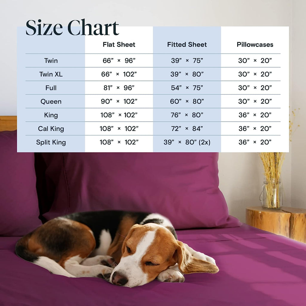 LuxClub 6 PC Full Size Sheet Set Bamboo Sheets Deep Pockets 18" Eco Friendly Wrinkle Free Cooling Sheets Machine Washable Hotel Bedding Silky Soft - Eggplant Full