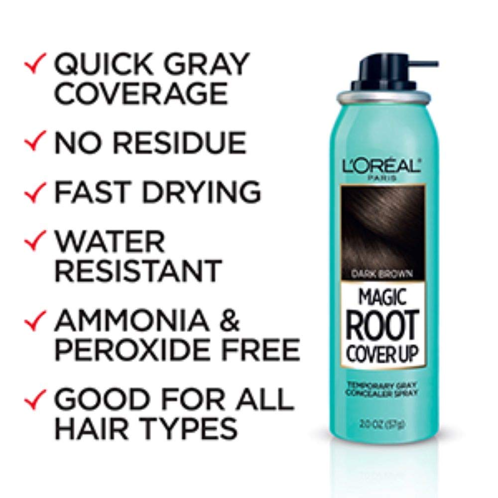 L'Oreal Paris Magic Root Cover Up Gray Concealer Spray Light to Medium Blonde 2 oz.(Packaging May Vary)