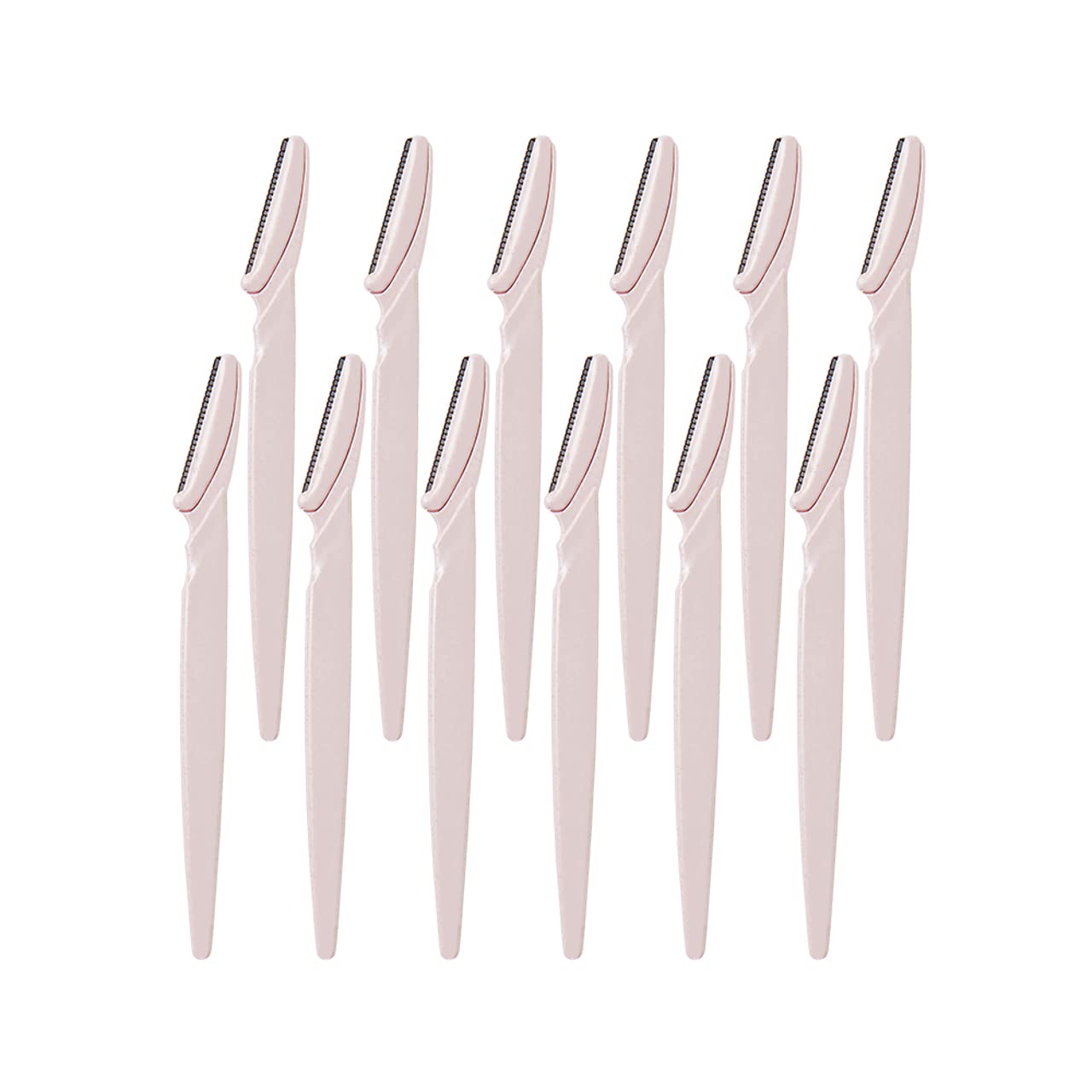 Kitsch Dermaplaning Tool - Face Razor for Women | Eyebrow Razor &amp; Face Shaver for Women | Facial Hair Removal for Women | Facial Razors for Women | Dermaplane Razor for Women Face, 12 pc (Pink)