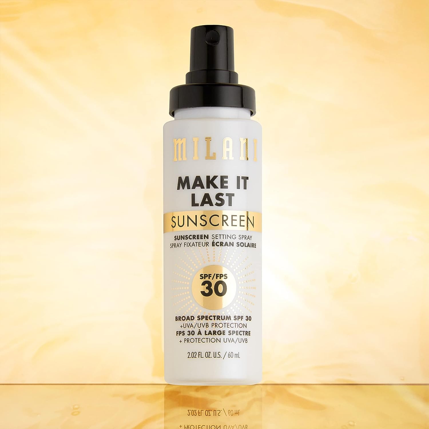 Milani Make It Last Sunscreen Setting Spray with SPF30 - Makeup Primer and Sunscreen, Long Lasting Finishing