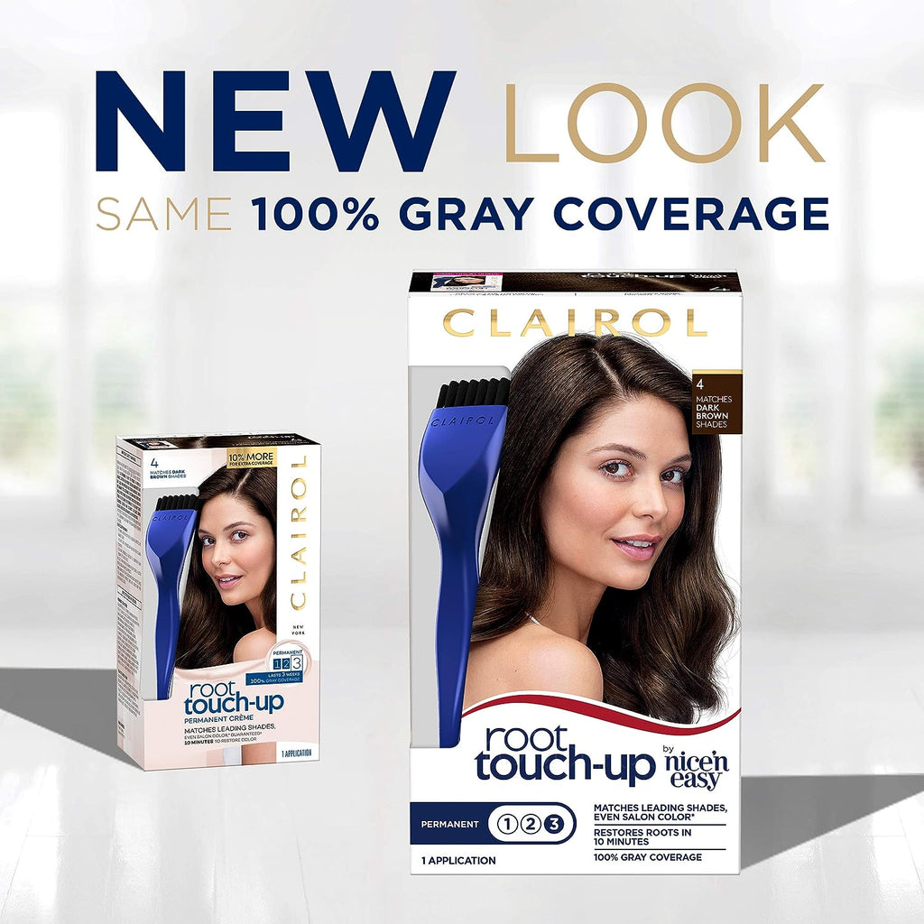 Clairol Root Touch-Up by Nice'n Easy Permanent Hair Dye, 5G Medium Golden Brown Hair Color, Pack of 2