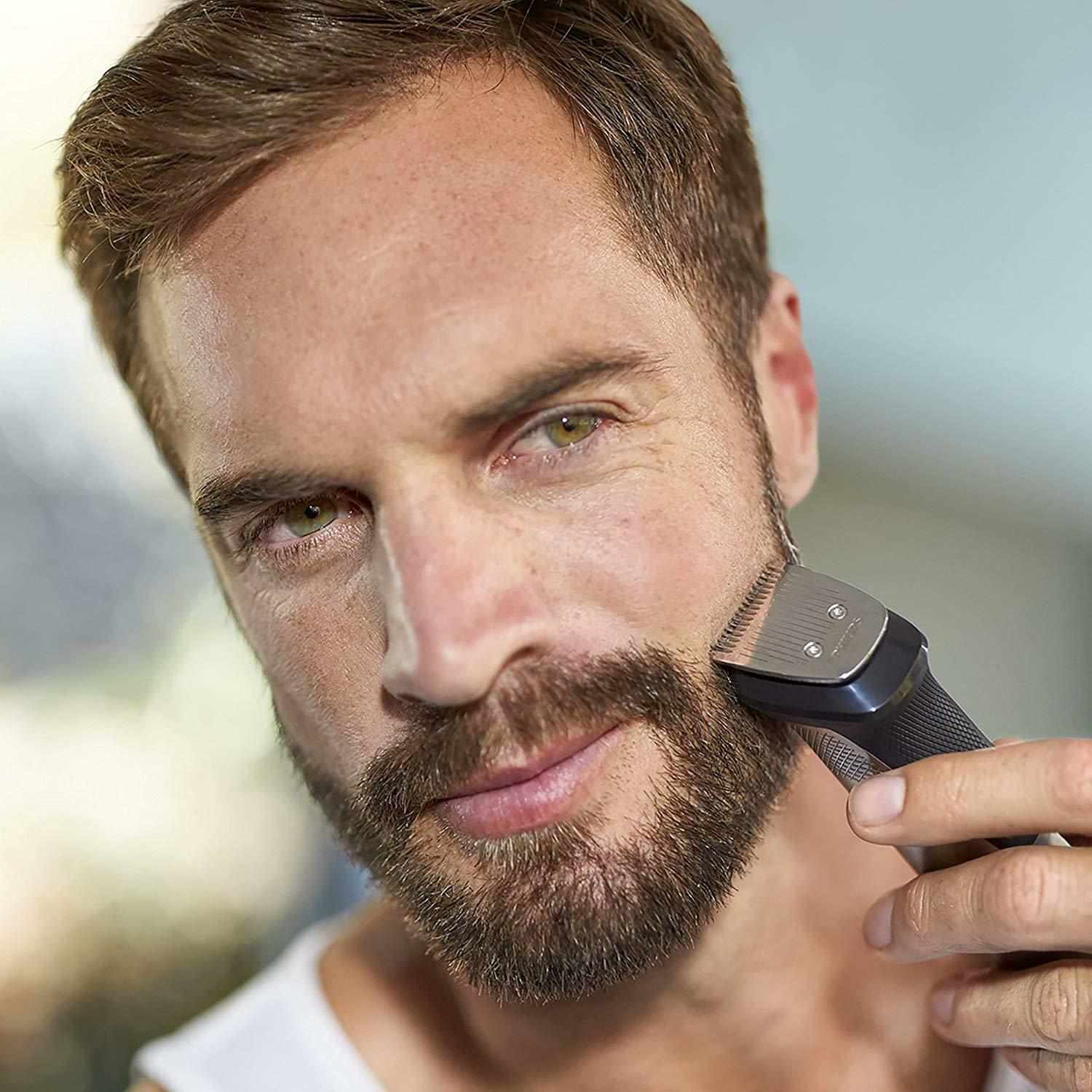 Philips Multigroom Series 7000 MG7770/15 Shaver Rechargeable Black Silver