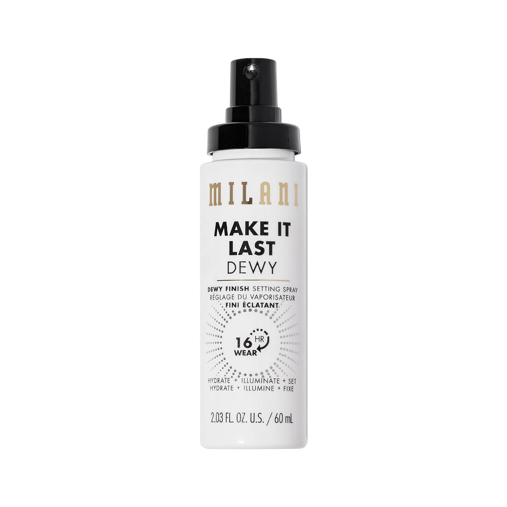 Milani Make It Dewy 3-In-1 Setting Spray - Hydrate + Illuminate + Set (2.03 Fl. Oz.) Cruelty-Free Makeup Setting Spray - Prime &amp; Hydrate Skin for a Bright, Refreshing Look
