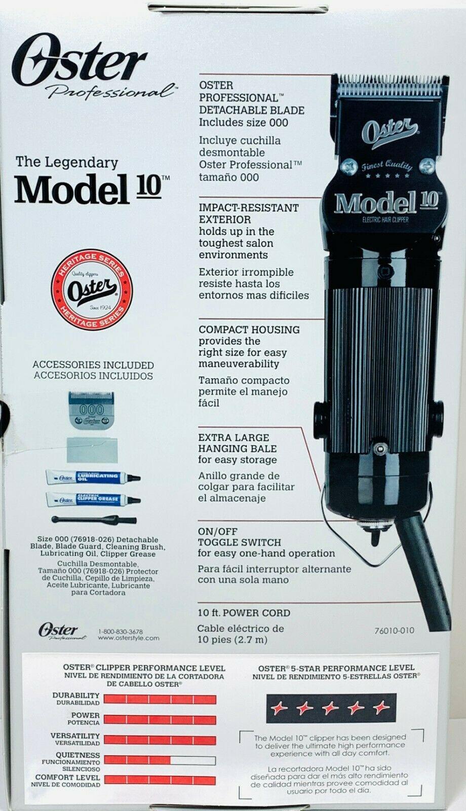 Oster 76010-010 The Legendary Model 10 Heavy Duty Clipper With #000 Blade NEW
