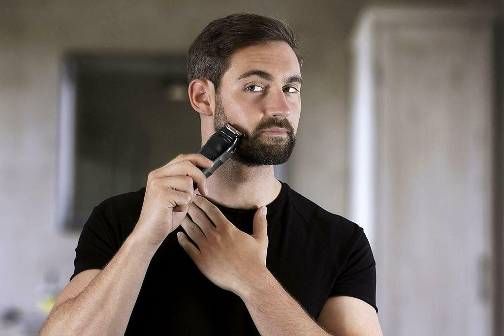 10PC PIECE MENS PROFESSIONAL HAIR CUTTING CLIPPER SHAVER GROOMING KIT