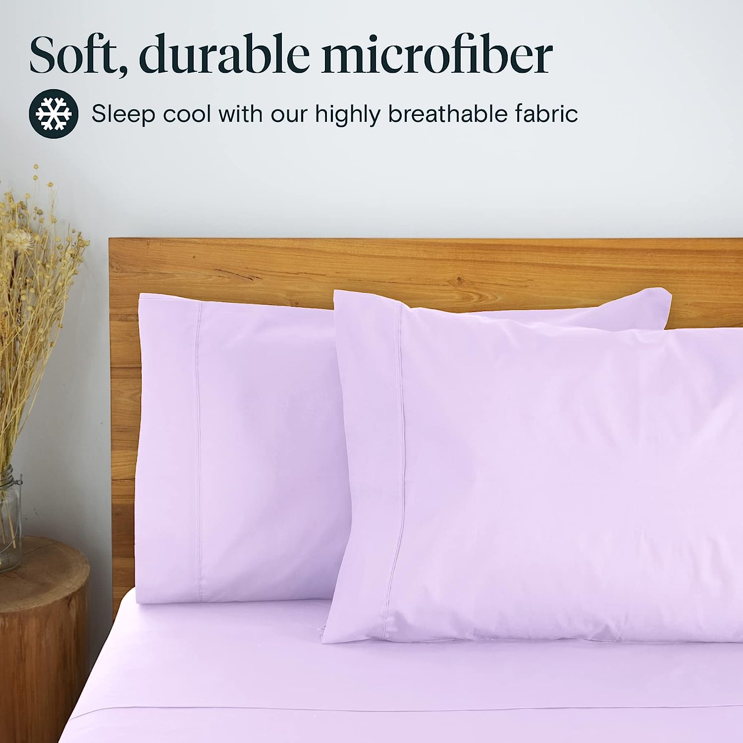 LuxClub 6 PC King Size Sheet Set Bamboo Sheets Deep Pockets 18" Eco Friendly Wrinkle Free Cooling Sheets Machine Washable Hotel Bedding Silky Soft - Periwinkle King