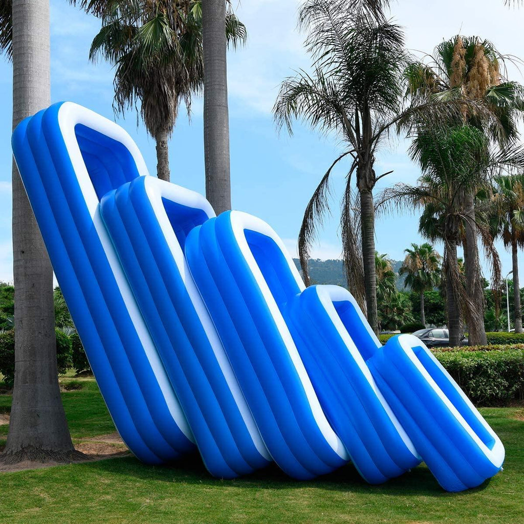 Ruixin Inflatable Swimming Pools, Inflatable Kiddie Pools,Family Swimming Pool，for Adults, Babies, Kids, Outdoor, Garden,Backyard (153X78X24 in)
