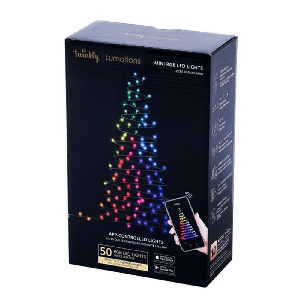 Twinkly App Controlled Wrapped Dome Lights, 50, Multi Color (4 Pack)